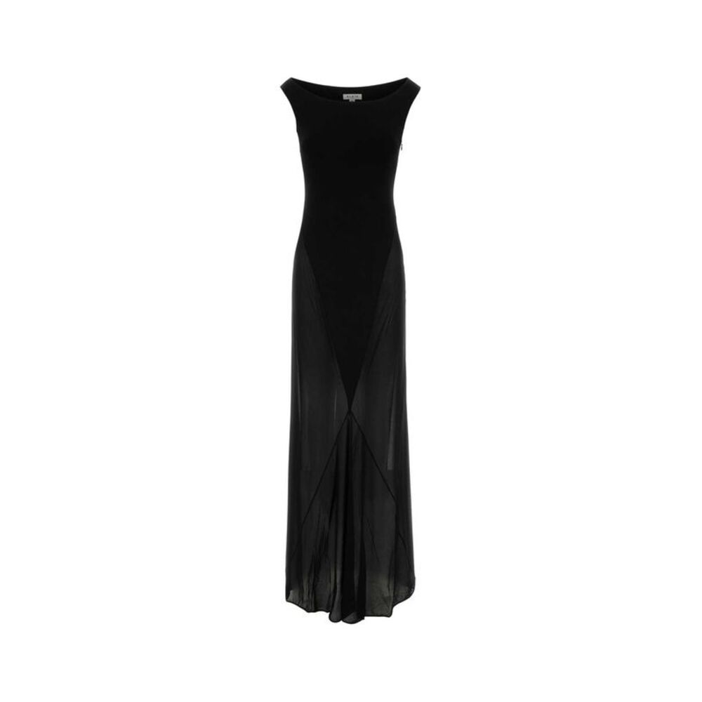Alaia Women Black Jersey Long Dress